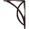 Ekena Millwork Miller Wrought Iron Bracket, (Triple center brace), Antiqued Copper 2"W x 5 1/2"D x 8"H BKTM02X05X08TMIACO - alternate 6
